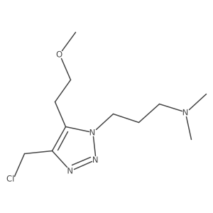 {3-[4-(chloromethyl)-5-(2-methoxyethyl)-1H-1,2,3-triazol-1-yl]propyl}dimethylamine结构式