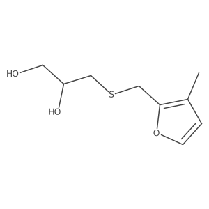 3-{[(3-Methylfuran-2-yl)methyl]sulfanyl}propane-1,2-diol结构式