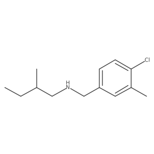 [(4-Chloro-3-methylphenyl)methyl](2-methylbutyl)amine结构式