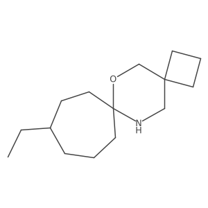10-Ethyl-6-oxa-14-azadispiro[3.2.6^{7}.2^{4}]pentadecane结构式