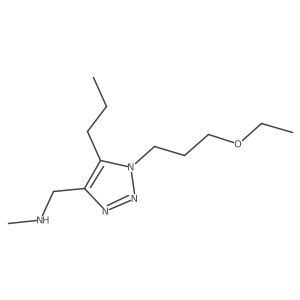 {[1-(3-ethoxypropyl)-5-propyl-1H-1,2,3-triazol-4-yl]methyl}(methyl)amine结构式