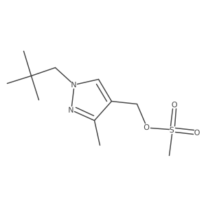 [1-(2,2-dimethylpropyl)-3-methyl-1H-pyrazol-4-yl]methyl methanesulfonate Structure