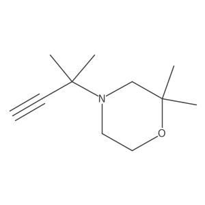 2,2-Dimethyl-4-(2-methylbut-3-yn-2-yl)morpholine结构式
