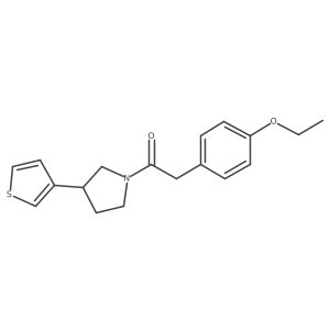 2-(4-ethoxyphenyl)-1-[3-(3-thienyl)pyrrolidin-1-yl]ethanone Structure