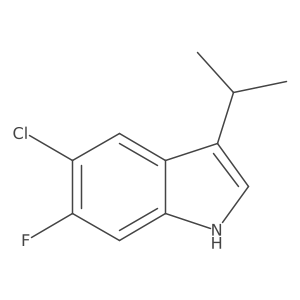 5-chloro-6-fluoro-3-isopropyl-1H-indole Structure