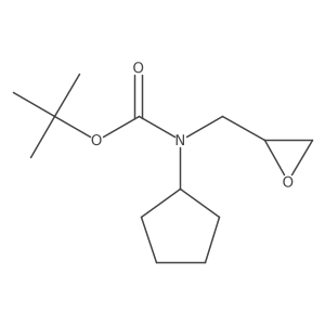tert-butyl N-cyclopentyl-N-[(oxiran-2-yl)methyl]carbamate Structure