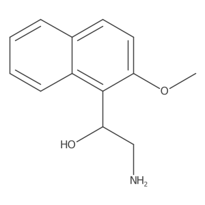 (1S)-2-amino-1-(2-methoxynaphthalen-1-yl)ethan-1-ol结构式