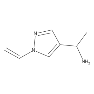 1-(1-ethenyl-1H-pyrazol-4-yl)ethan-1-amine Structure