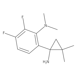 6-(1-amino-2,2-dimethylcyclopropyl)-2,3-difluoro-N,N-dimethylaniline Structure