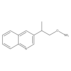 O-[2-(quinolin-3-yl)propyl]hydroxylamine Structure