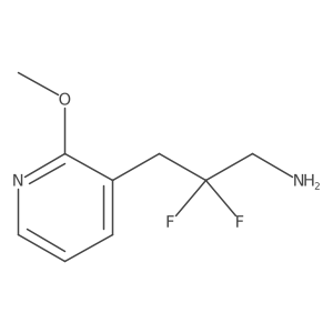 2,2-Difluoro-3-(2-methoxypyridin-3-yl)propan-1-amine Structure