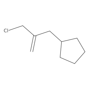 [2-(Chloromethyl)prop-2-en-1-yl]cyclopentane结构式