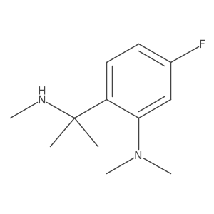5-fluoro-N,N-dimethyl-2-[2-(methylamino)propan-2-yl]aniline Structure