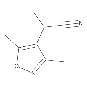 2-(Dimethyl-1,2-oxazol-4-yl)propanenitrile结构式
