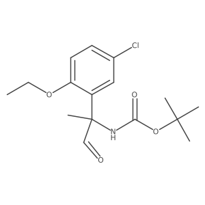 tert-butyl N-[2-(5-chloro-2-ethoxyphenyl)-1-oxopropan-2-yl]carbamate Structure