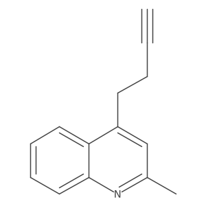 4-(But-3-yn-1-yl)-2-methylquinoline结构式