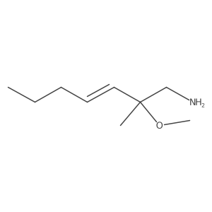 2-Methoxy-2-methylhept-3-en-1-amine结构式