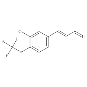 3-[3-Chloro-4-(trifluoromethoxy)phenyl]prop-2-enal结构式