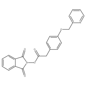 1,3-dioxo-2,3-dihydro-1H-isoindol-2-yl 2-{4-[(pyridin-2-yl)methoxy]phenyl}acetate Structure