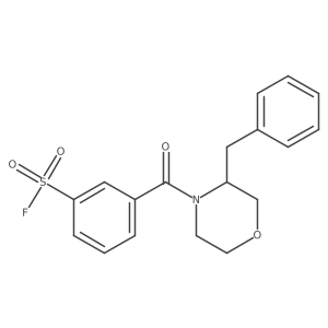 3-(3-Benzylmorpholine-4-carbonyl)benzene-1-sulfonyl fluoride Structure
