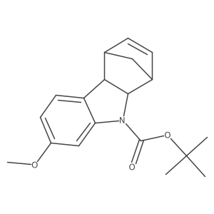 tert-Butyl 7-methoxy-1,4,4a,9a-tetrahydro-9H-1,4-methanocarbazole-9-carboxylate Structure