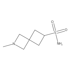 2-Methyl-2-azaspiro[3.3]heptane-6-sulfonamide结构式