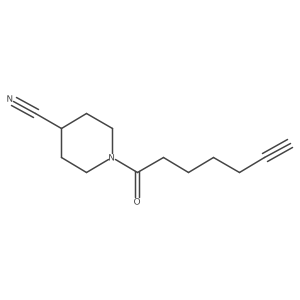 1-(Hept-6-ynoyl)piperidine-4-carbonitrile Structure
