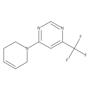 4-(1,2,3,6-Tetrahydropyridin-1-yl)-6-(trifluoromethyl)pyrimidine Structure