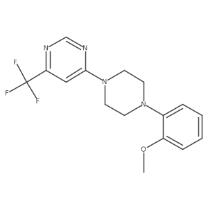 4-[4-(2-Methoxyphenyl)piperazin-1-yl]-6-(trifluoromethyl)pyrimidine Structure