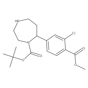 COC(=O)c1ccc(C2CCNCCN2C(=O)OC(C)(C)C)cc1Cl结构式