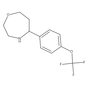 5-[4-(Trifluoromethoxy)phenyl]-1,4-oxazepane Structure
