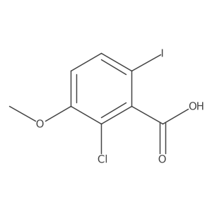 2-Chloro-6-iodo-3-methoxybenzoic acid结构式