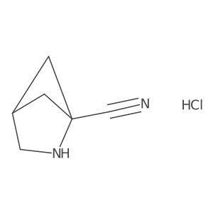 2-Azabicyclo[2.1.1]hexane-1-carbonitrile hydrochloride结构式