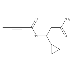 N-(2-carbamoyl-1-cyclopropylethyl)but-2-ynamide Structure