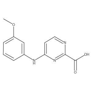 4-[(3-Methoxyphenyl)amino]pyrimidine-2-carboxylic acid结构式