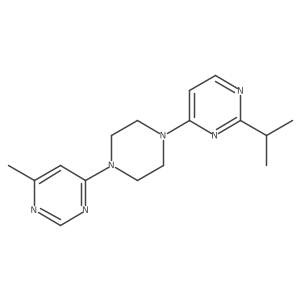 4-[4-(6-Methylpyrimidin-4-yl)piperazin-1-yl]-2-(propan-2-yl)pyrimidine Structure