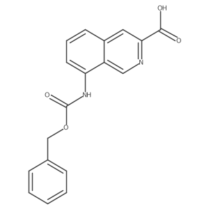 8-{[(Benzyloxy)carbonyl]amino}isoquinoline-3-carboxylic acid结构式