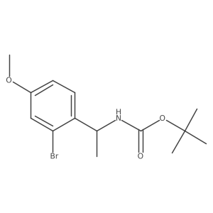 (S)-Tert-butyl (1-(2-bromo-4-methoxyphenyl)ethyl)carbamate Structure