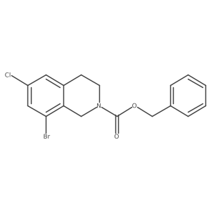 Benzyl 8-bromo-6-chloro-1,2,3,4-tetrahydroisoquinoline-2-carboxylate Structure