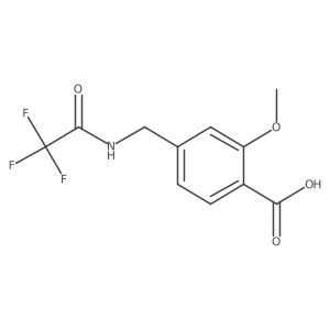 2-Methoxy-4-[(2,2,2-trifluoroacetamido)methyl]benzoic acid Structure
