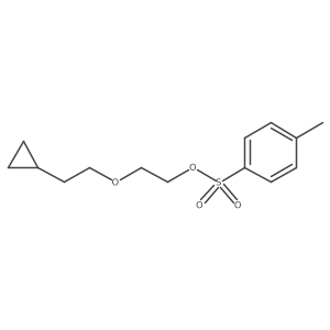 2-(2-Cyclopropylethoxy)ethyl 4-methylbenzene-1-sulfonate结构式