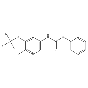 Phenyl N-[6-methyl-5-(trifluoromethoxy)-3-pyridinyl]carbamate Structure