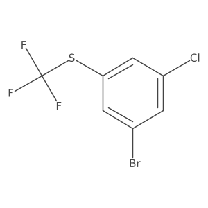 1-Bromo-3-chloro-5-[(trifluoromethyl)sulfanyl]benzene Structure