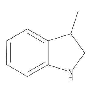 (3R)-3-Methyl-2,3-dihydro-1H-indole Structure