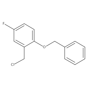 2-(Chloromethyl)-4-fluoro-1-phenylmethoxybenzene Structure