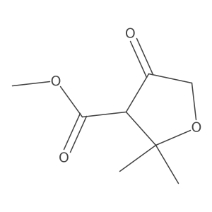 Methyl 2,2-dimethyl-4-oxooxolane-3-carboxylate Structure