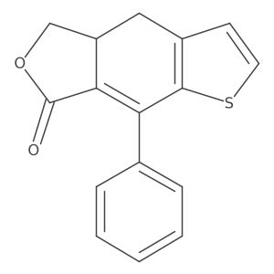 4a,5-Dihydro-8-phenylthieno[2,3-f]isobenzofuran-7(4H)-one结构式