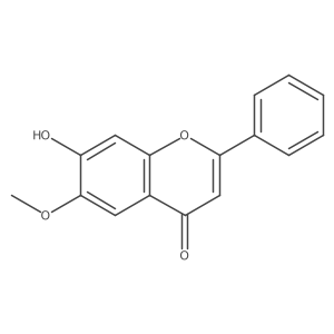 7-hydroxy-6-methoxy-2-phenyl-chromen-4-one Structure