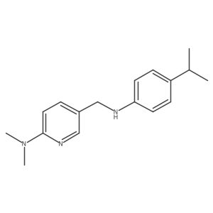 3-Pyridinemethanamine,6-(dimethylamino)-n-[4-(1-methylethyl)phenyl]- Structure