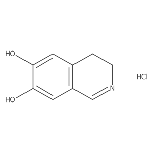 3,4-Dihydroisoquinoline-6,7-diol hydrochloride结构式